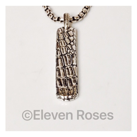 David Yurman Other - David Yurman Sterling Naturals Gator Ingot Tag